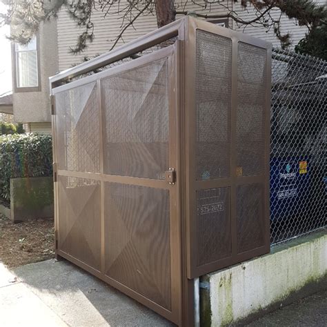 garbage enclosure perforated metal dd402|garbage enclosures for sale.